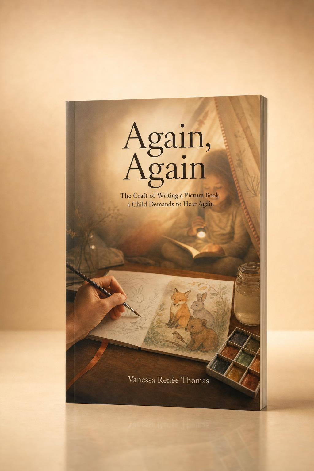 Again, Again by Vanessa Renée Thomas — staged studio photograph